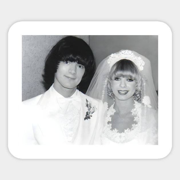 The Ramones - Dee Dee Wedding Sticker by skullknight